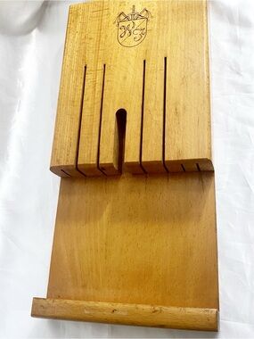Washington Forge Vintage Hanging Knife Block 8 Slots Wood 15.5” x 7.5” x 1.5